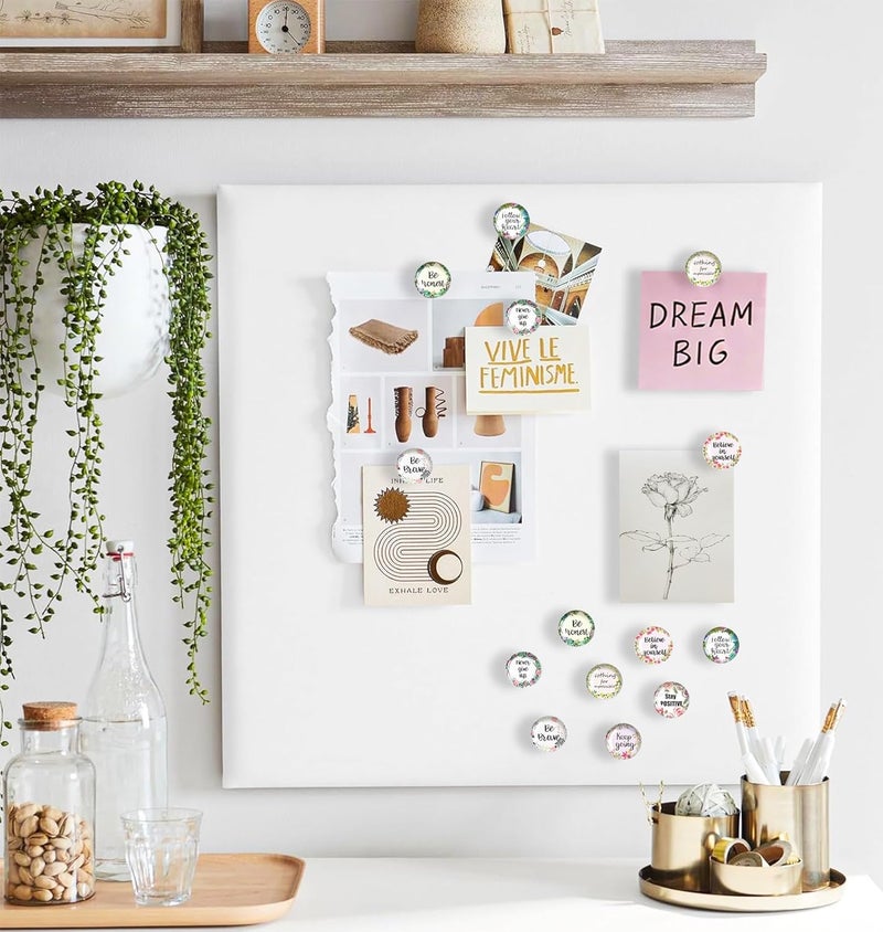 Tandarui Push Pins,Thumb Tacks,Decorative Push Pins,Cute Thumb Tacks and Pushpins for Bulletin Board, Pin Board for Cork Board,Office Decor,or Home Décor (Floral-Motivational) - Image 5